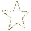 vidaXL Kalėdiniai žibintai Star Silhouette 115 LED &scaron;iltai balta