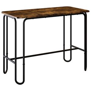 vidaXL Valgomojo stalas 100 x 50 x 75 cm Apdirbta mediena Stačiakampio