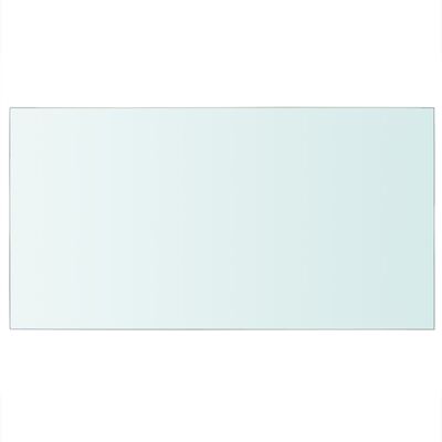 vidaXL Lentynos, 2vnt., skaidrios, 40x25cm, stiklo plokštė (243815x2)