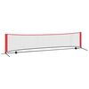 vidaXL Teniso tinklas Juoda ir raudona 396 x 92 x 87 cm Poliesteris
