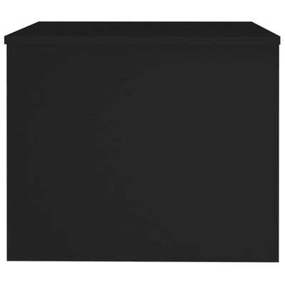 vidaXL Kavos staliukas, juodas, 80x50x40cm, apdirbta mediena