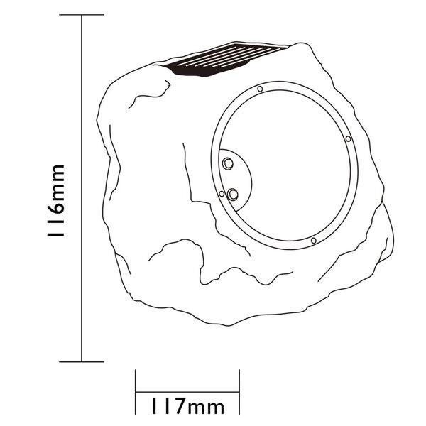 Luxform Saulės energija įkraunami sodo LED šviestuvai Andes, 3vnt.