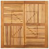 vidaXL Sodo stalas, 110x110x75cm, akacijos medienos masyvas