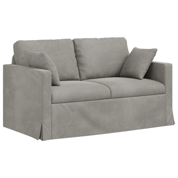 vidaXL Sofa &Scaron;viesiai pilka Bendri matmenys: 138 x 78 cm (P X G x A)