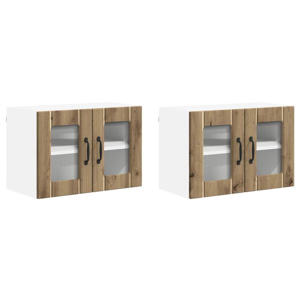 vidaXL Virtuvės spintelė Lucca 2 pcs Artisano ąžuolo 60 x 31 x 40 cm