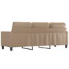 vidaXL Trivietė sofa, kapučino spalvos, 180cm, dirbtinė oda