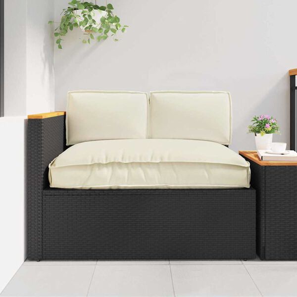 vidaXL Pagalvių komplektas 3 pcs Kreminė Oksfordo audinys