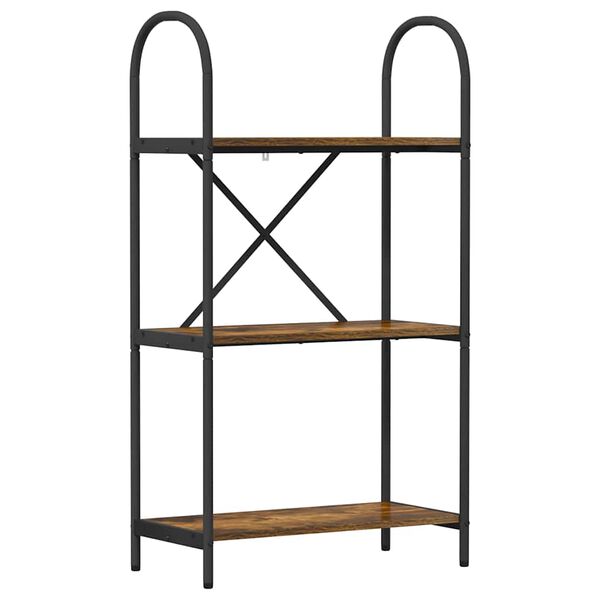 vidaXL Knygų lentyna Rūkyta ąžuolas 60 x 30 x 109 cm Apdirbta mediena