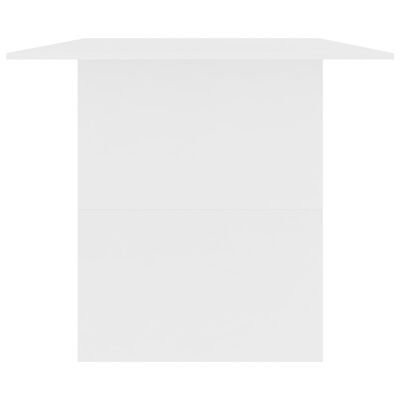 vidaXL Valgomojo stalas, baltos spalvos, 180x90x76 cm, MDP