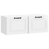 vidaXL Sieninė TV spintelė Itin blizgi balta 78,5 x 31 x 30 cm