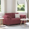 vidaXL Sofa Vyno raudona 160 x 77 x 82 cm audinys
