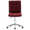 vidaXL Valgomojo kėdės, 2vnt., raudonojo vyno spalvos, audinys
