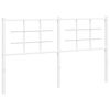 vidaXL Metalinis pakaitinis galvūgalis, baltos spalvos, 160cm