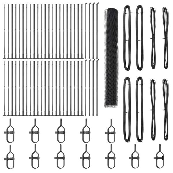 vidaXL Tvora su stulpais Pilka 1.2 x 100 m PVC dengtas plienas