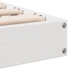 vidaXL Grindų lovos rėmas Balta 213.5 x 104 x 9 cm