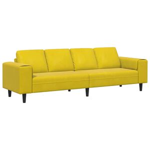 vidaXL Svetainės sofa Geltona 250 x 77 x 76 cm