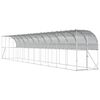 vidaXL Vi&scaron;tų narvas prie sienos Sidabrinė 600 x 150 x 215 cm