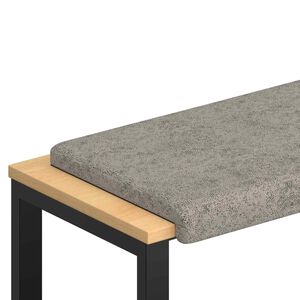 vidaXL Suoliuko pagalvė Dirbtinė zom&scaron;a &Scaron;viesiai pilka Gylis 35 cm