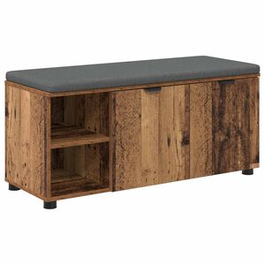 vidaXL Koridoriaus suolas su pagalve Senas medis 100 x 38 x 46 cm