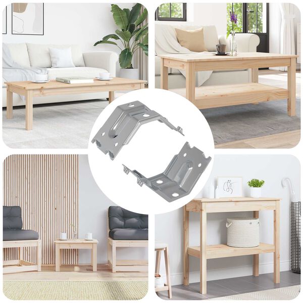 vidaXL Laikiklis 2 pcs Cinkuota 106 x 55 x 1,5mm Plienas