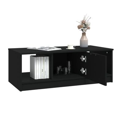 vidaXL Kavos staliukas, juodos spalvos, 102x50x36cm, apdirbta mediena