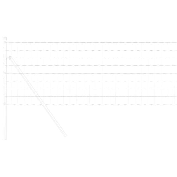 vidaXL Euro tvora Sidabro 0.6 x 25 m Karštai cinkuotas geležis
