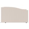 vidaXL Lova su čiužiniu ir USB i&scaron;vestimi, kreminė, 90x200cm, audinys