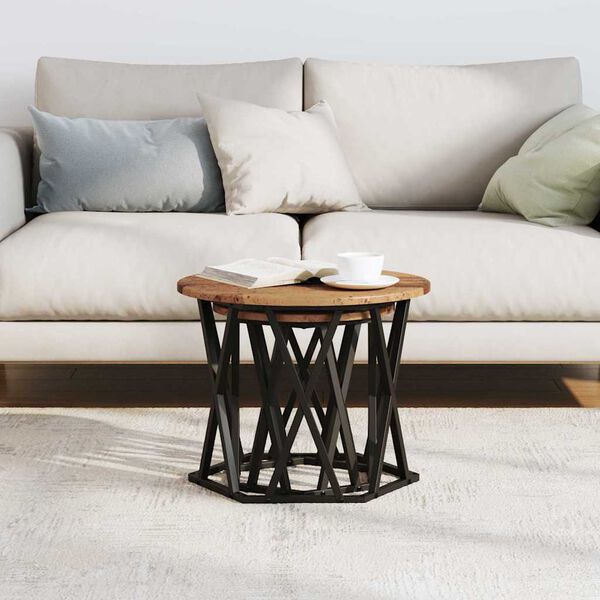 vidaXL Šoninis stalas 2 pcs apdirbta mediena