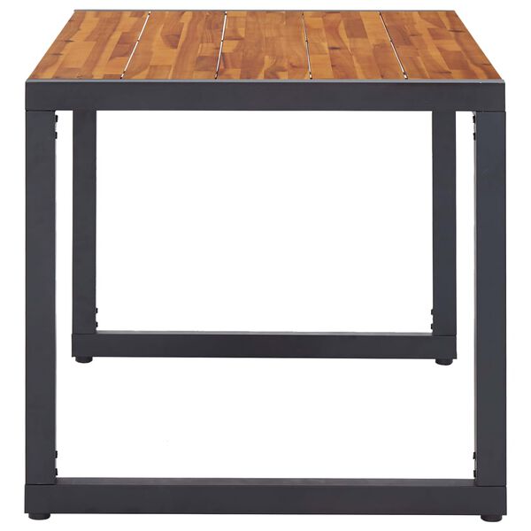 vidaXL Sodo valgomojo baldų komplektas, 5d., kreminės spalvos