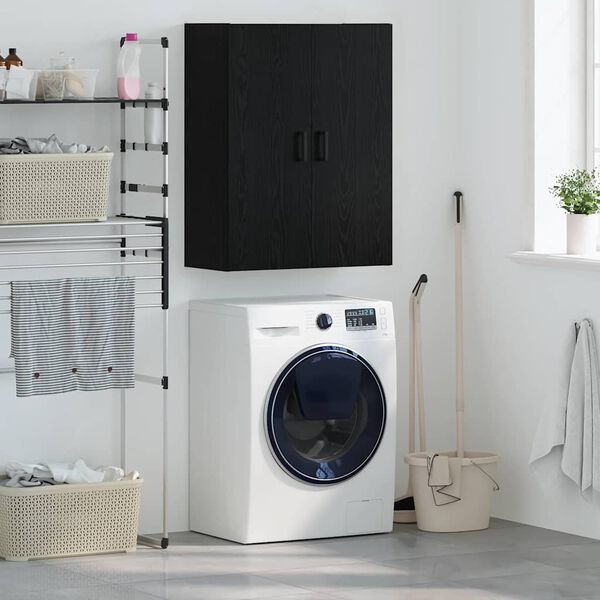 vidaXL Sieninė spintelė Juodas ąžuolas 69,5 x 34 x 90 cm