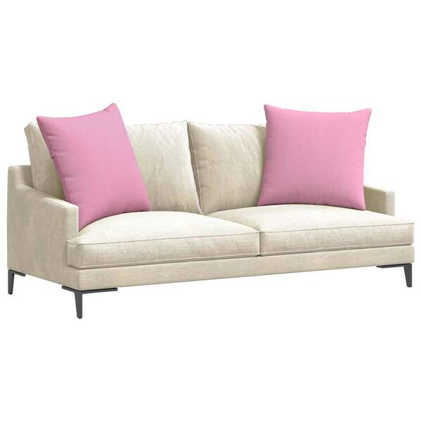 vidaXL Sofa Pagalvės 2 pcs Rožinė 60 x 60 cm audinys