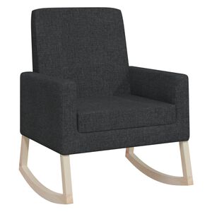 vidaXL Supama kėdė, juodos spalvos, audinys
