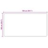 vidaXL Kilimas Spauda Kreminė 150 x 100 cm Poliesteris ir PVC