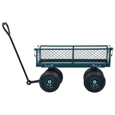 vidaXL Rankinis sodo vežimėlis, žalios spalvos, 250kg