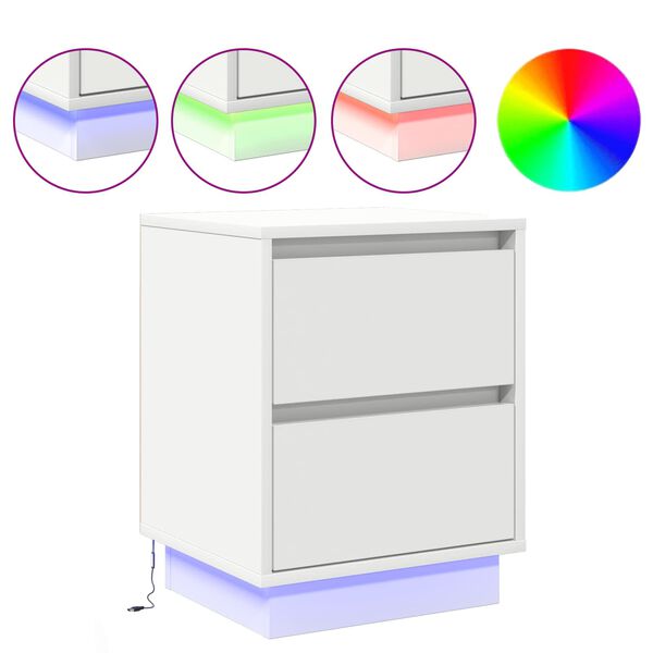 vidaXL &Scaron;alia lovos spintelė Balta 39 x 34,5 x 50 cm Apdirbta mediena