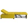 vidaXL Sofa lova Geltona 194 x 67 x 82 cm Aksomas