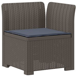 vidaXL 1-Vietis Sodo Sofas su Pagalvėle, Atrodo kaip Ratano PP