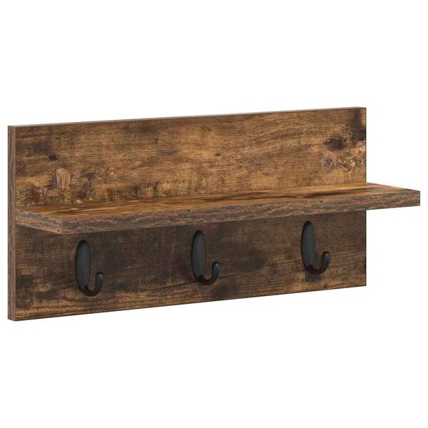 vidaXL Prikabinamas paltas Rūkyta ąžuolas 40 x 10,5 x 18 cm