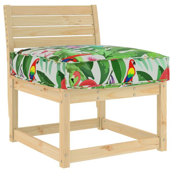 vidaXL Pagalvėlė Gėlių Įvairiaspalvis 60 x 60 x 12 cm Oksfordo audinys