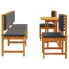 vidaXL Sodo Bistro Rinkinys 5 pcs Ruda akacijos medienos masyvas