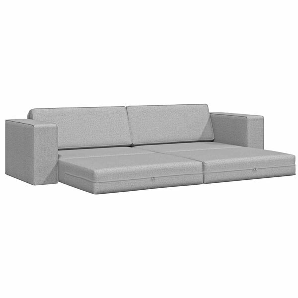 vidaXL Sofa lova 200cm Debesų pilka audinys