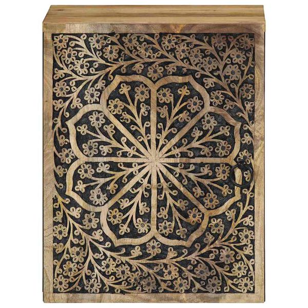 vidaXL Sieninė vonios kambario spintelė, 38x33x48cm, mango masyvas