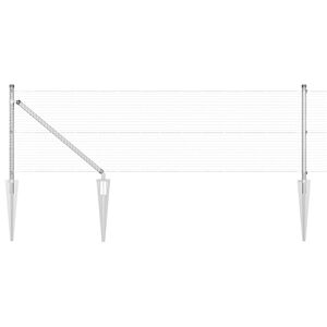 vidaXL Suvirintas vielinis tvoras su smailiais galais 10 x 0,6 m