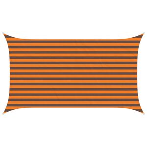 vidaXL Saulės burė Oranžinė ir ruda 3,5 x 2 m