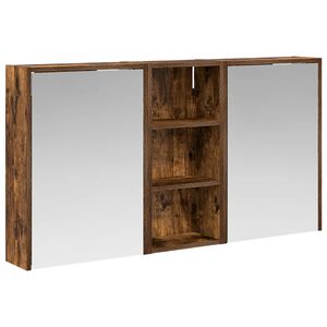 vidaXL Vonios spintos komplektas 3 pcs 116 x 16 x 62,5 cm