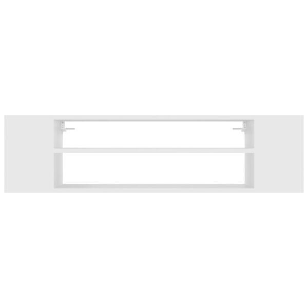 vidaXL Pakabinama TV spintelė, balta, 100x30x26,5cm, mediena