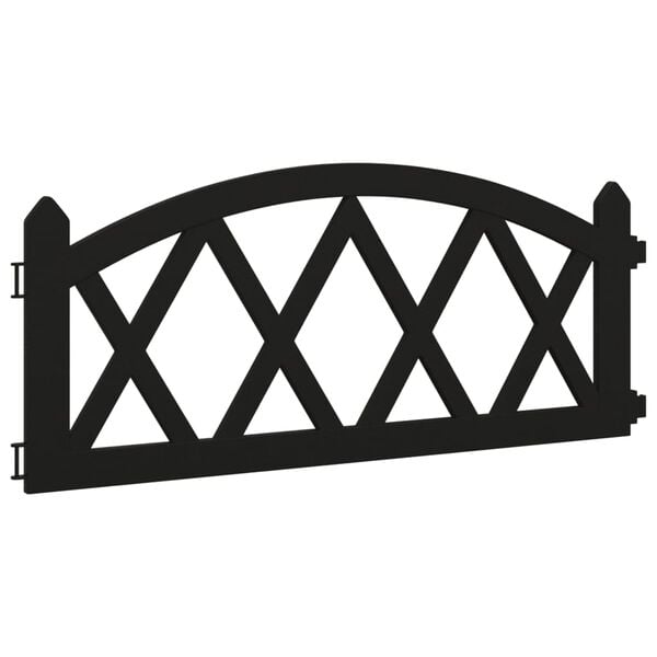 vidaXL Vejos pertvaros, 17vnt., juodos spalvos, 10m, PP