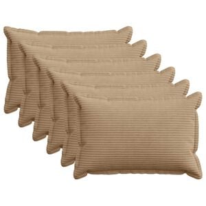 vidaXL Pagalvėlės užvalkalas 6 vnt. HOUTEN Ruda 50 x 75 cm mančester