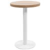 vidaXL Bistro staliukas, &scaron;viesiai rudos spalvos, 50cm, MDF