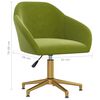 vidaXL Pasukamos valgomojo kėdės, 6vnt., &scaron;viesiai žalios, aksomas
